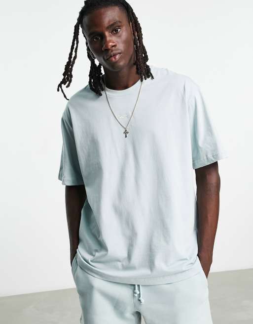 Reebok classics wardrobe essentials t-shirt in seaside grey | ASOS