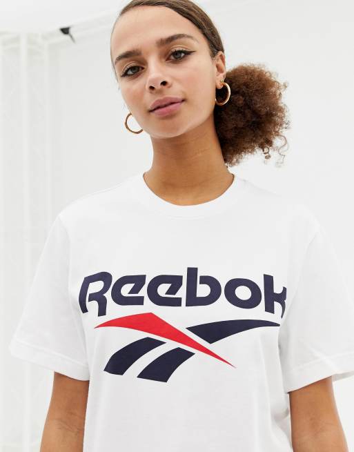 Reebok classic hot sale white shirt