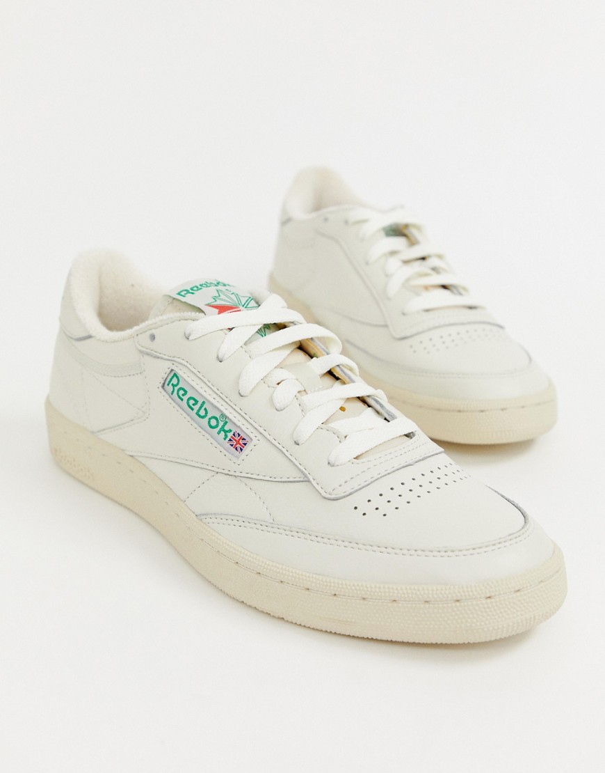 Reebok Club C 1985 TV trainers in off white