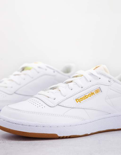 Reebok Club C 85 Baskets Blanc et dor ASOS