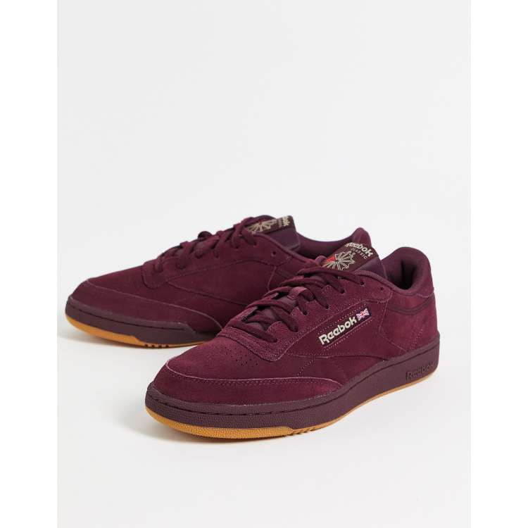 Reebok leather cheap femme bordeaux