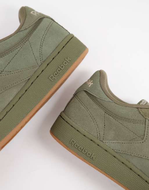 Reebok Club C 85 Baskets en daim Vert kaki