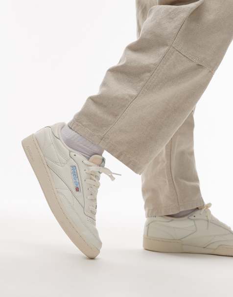 Reebok – Club C 85 – Buty sportowe w kolorze złamanej bieli i niebieskim - view 1