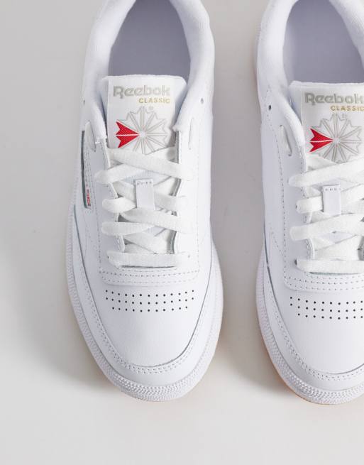 Reebok – Club C 85 – Damen-Sneaker in Weiß mit Gummisohle, 2 von 5