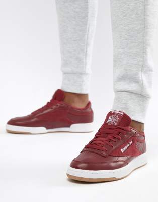 reebok club c 85 rosse