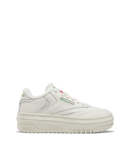 Reebok Club C 85 Extra sneakers in chalk with green detail, 3 of 3