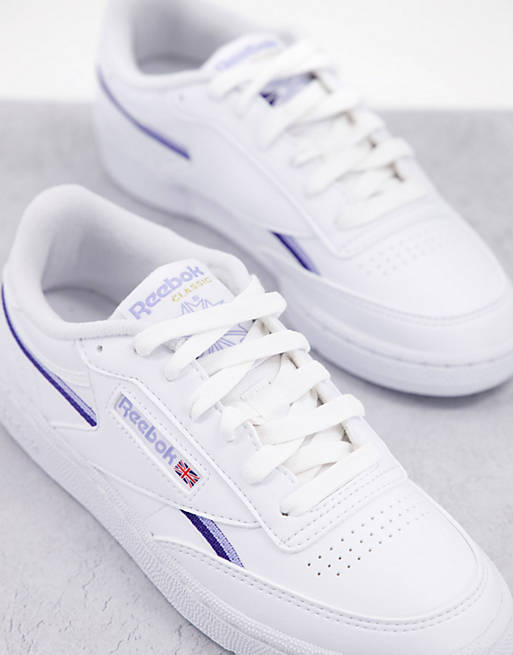 Reebok – Club C 85 – Sneaker in Weiß und Blau | ASOS