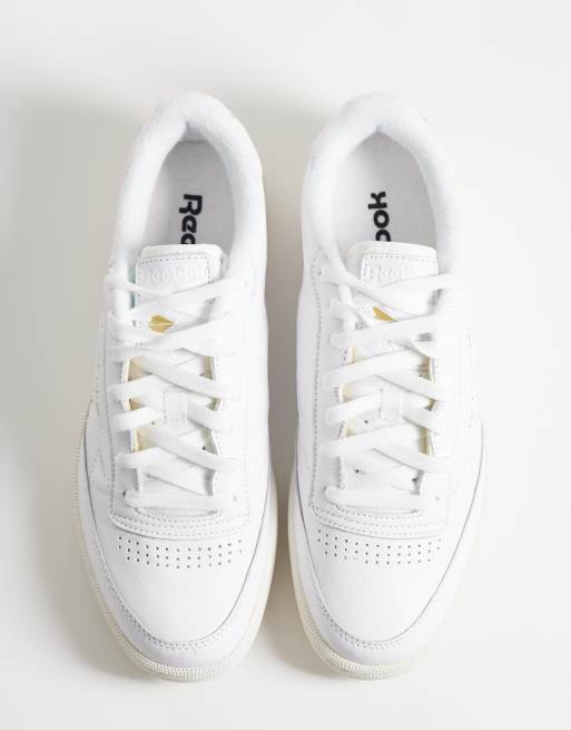 Reebok Club C 85 sneakers i hvid og guld, 2 af 5