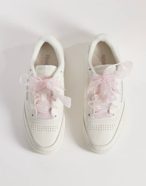 Reebok Club C 85 sneakers i hvid og lilla, 3 af 5