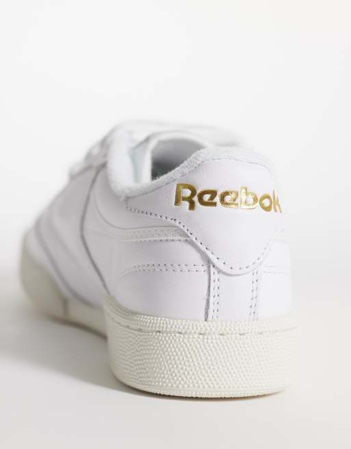 Reebok Club C 85 sneakers i vitt och guld, 5 av 5