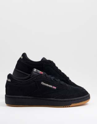 black suede sneakers