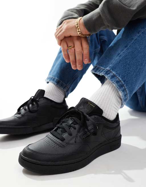Reebok Club C 85 sneakers in black ASOS