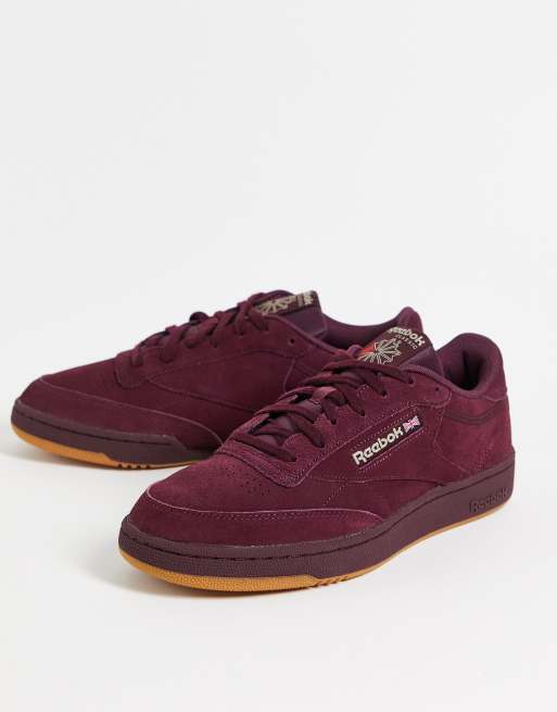 Reebok classic shop suede burgundy