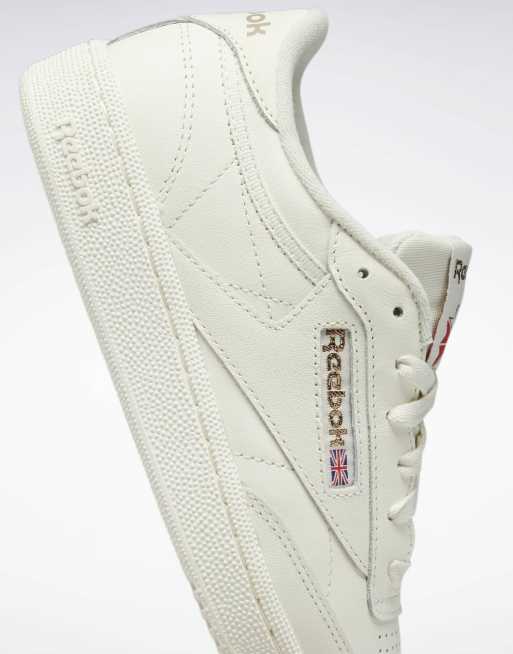 Reebok Club C 85 sneakers in chalk with rose gold detail