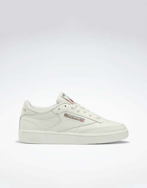 Reebok Club C 85 sneakers in chalk with rose gold | ASOS