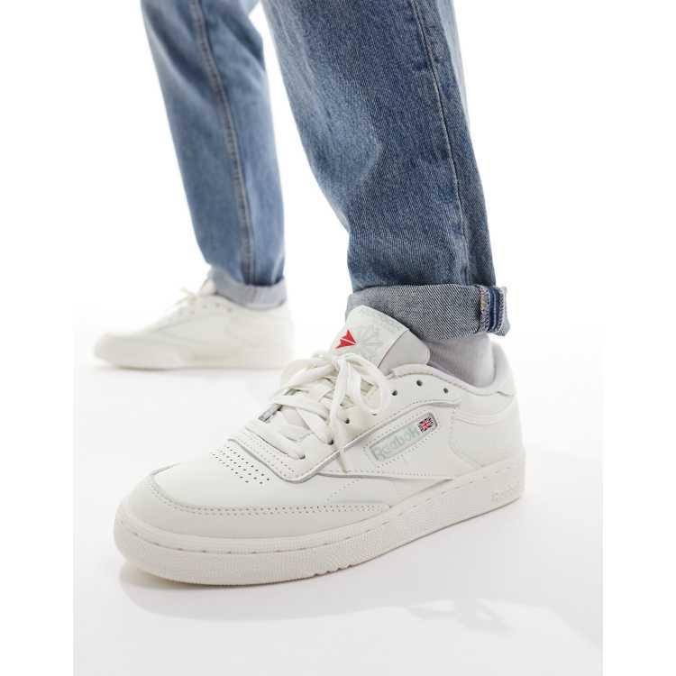 Reebok club c 85 cheap womens chalk