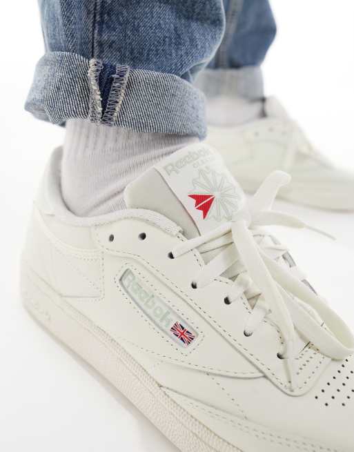 Reebok Club C 85 Vintage unisex sneakers in chalk with blue detail