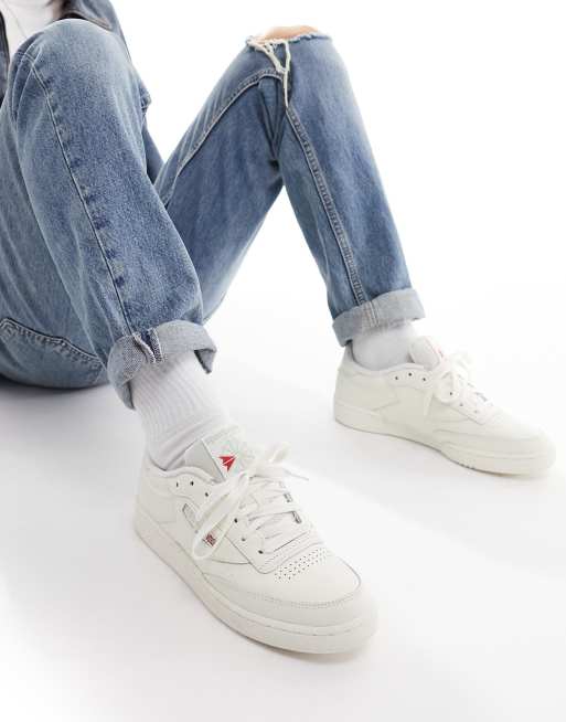 Reebok Club C 85 Footwear White Chalk Men Unisex Casual Shoes