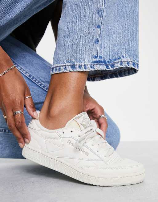 Wegrijden regel Met pensioen gaan Reebok - Club C 85 - Sneakers in gebroken wit | ASOS