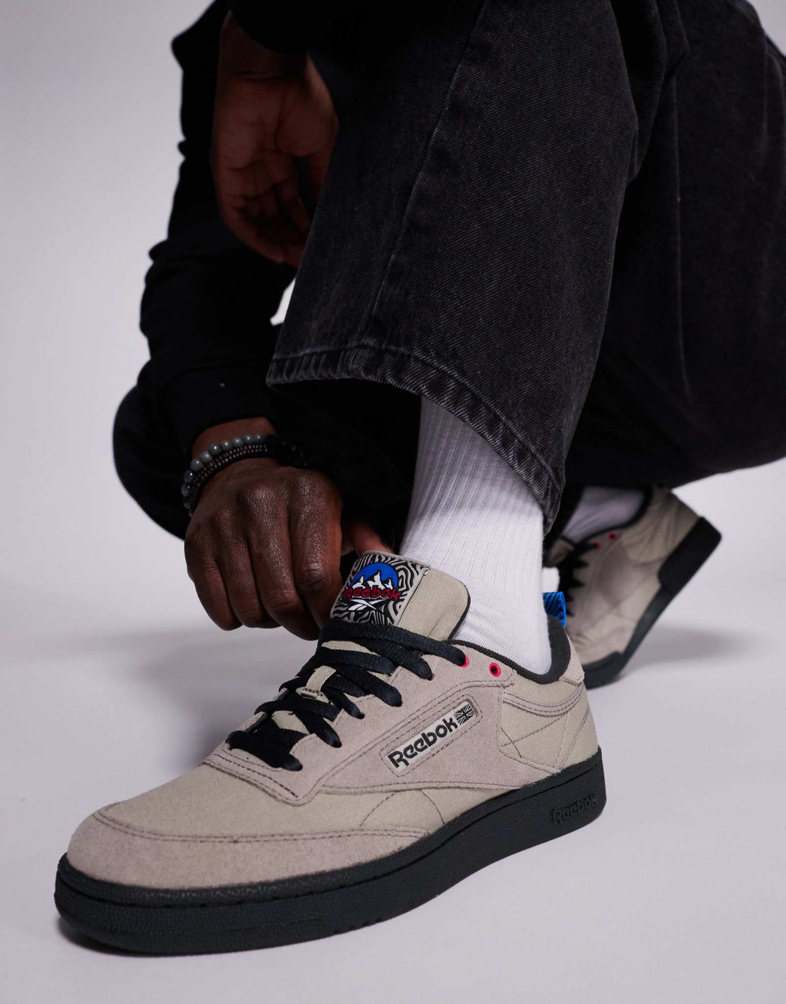 Кроссовки Reebok Club C 85 серого цвета