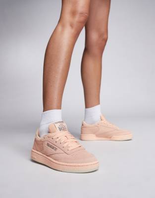 Reebok Club C 85 sneakers in peach ASOS