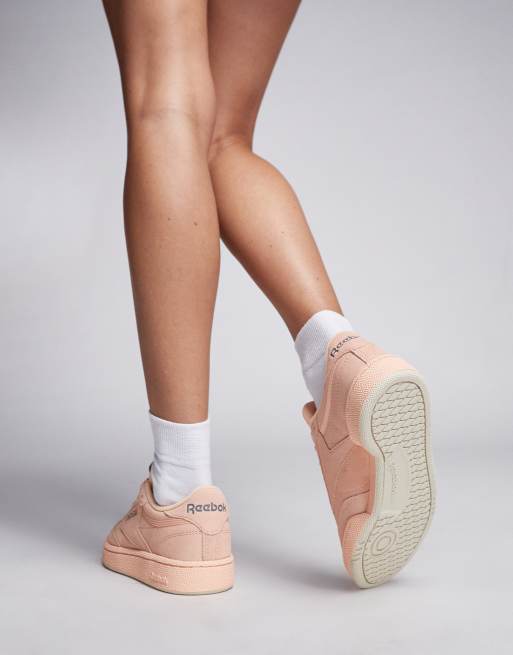 Reebok Club C 85 sneakers in peach ASOS