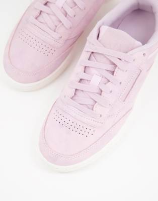 reebok club c sneakers in pink