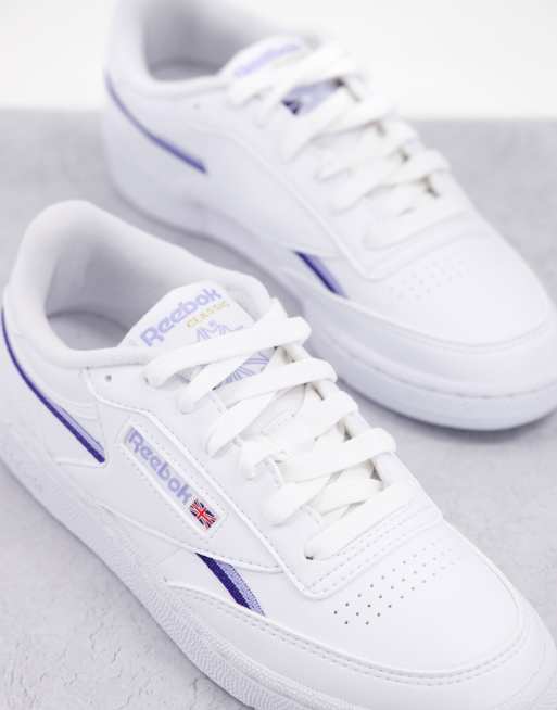 reebok classic blue stripe