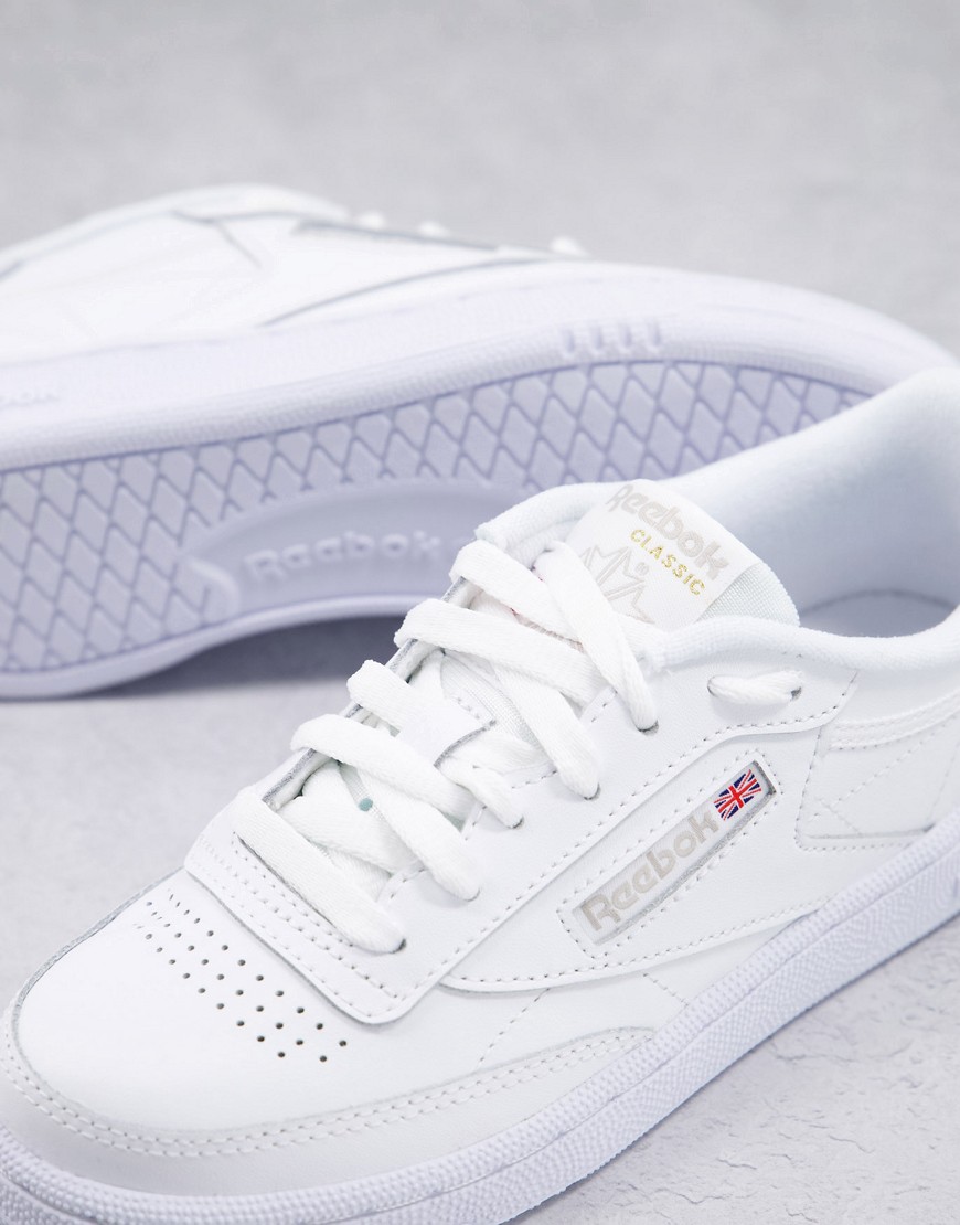 Reebok Club C 85 sneakers in white and gray