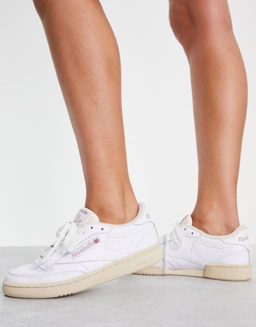 Women's club c 85 sneakers hot sale in white