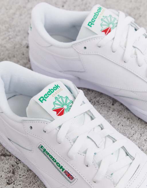 Reebok club c 85 trainers in store white ar0456