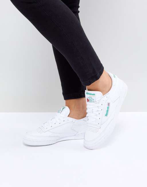 Reebok club c 85 trainers in white