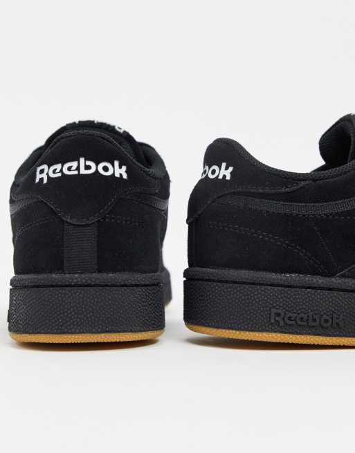 Reebok club discount c 85 zwart