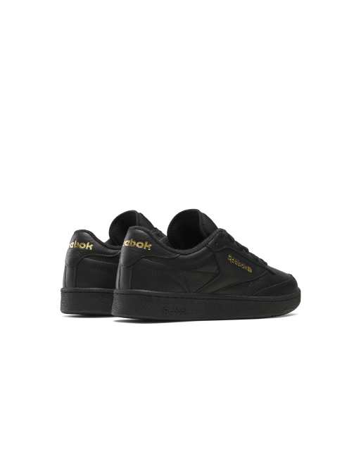 Reebok Club C 85 trainers in black and gold, 3 of 5