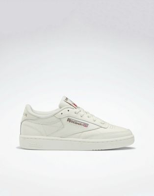 Reebok club c 85 trainers in chalk and rose gold