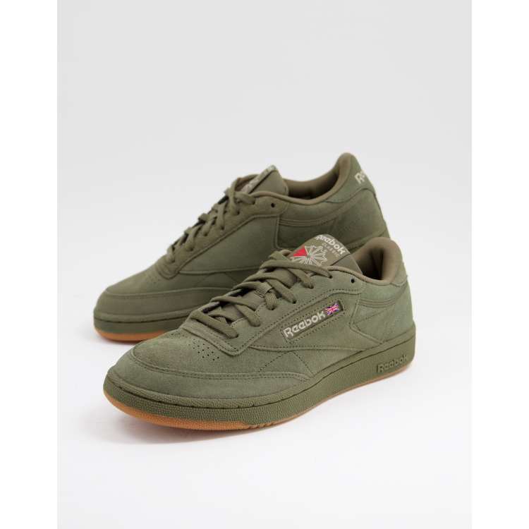 Khaki shop reebok trainers