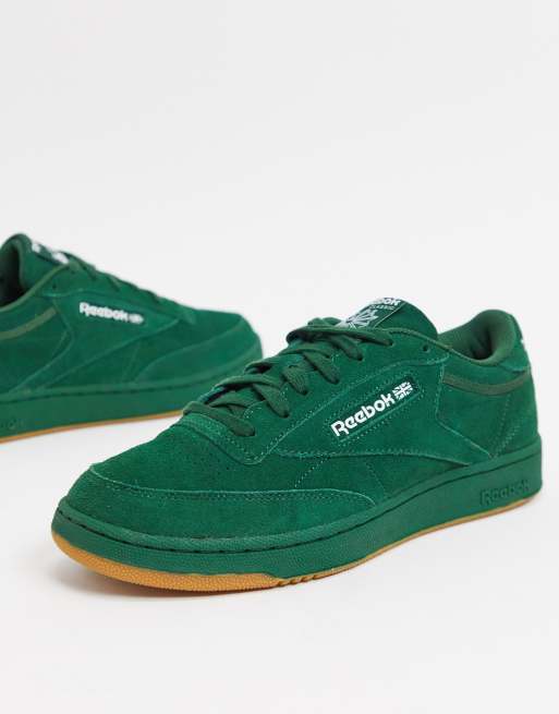 Reebok Club C 85 trainers in khaki suede