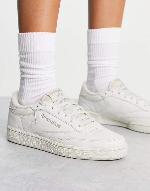 Reebok club c deals off white