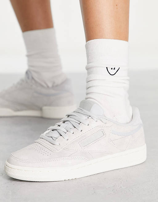 Reebok Club trainers in washed grey | ASOS