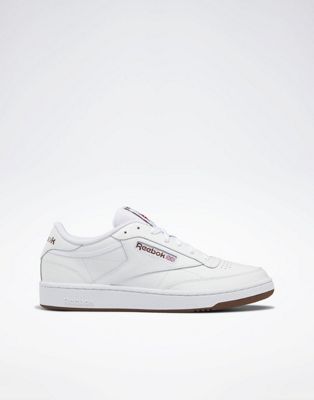 Reebok club c 85 trainers in white and brown - ASOS Price Checker