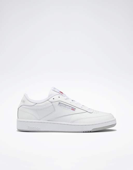 Reebok Club C 85 trainers in white and grey - WHITE