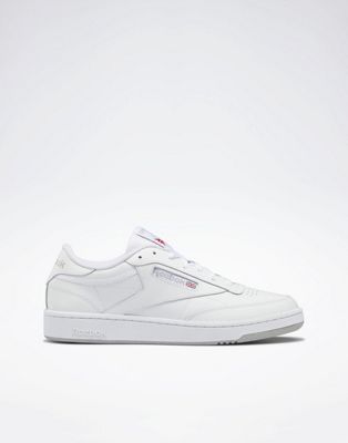 Reebok Club C 85 trainers in white and grey