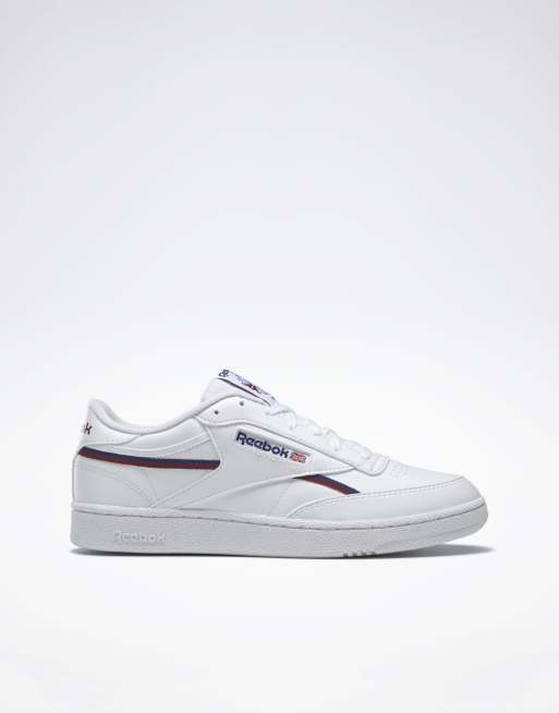 Reebok club C 85 trainers in white and navy - WHITE - WHITE