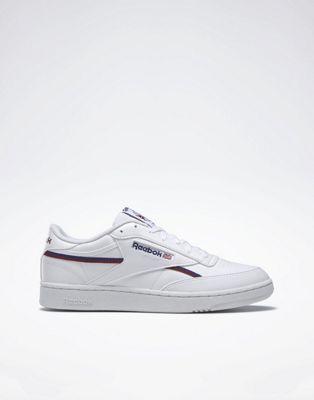 Reebok club c 85 trainers in white and navy - WHITE - ASOS Price Checker