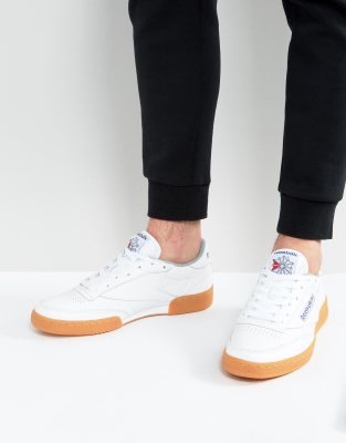 reebok club c 85 white gum sole