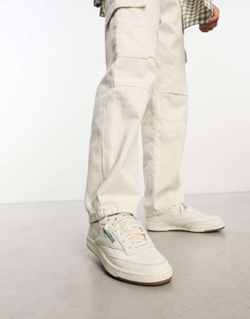 Reebok Club C 85 Vintage sneakers in chalk with taupe detail |