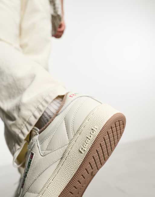 Reebok Club C 85 Vintage sneakers in chalk with taupe detail |