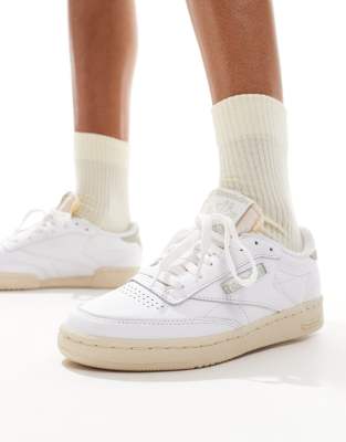 Club C 85 Vintage sneakers in white and sage