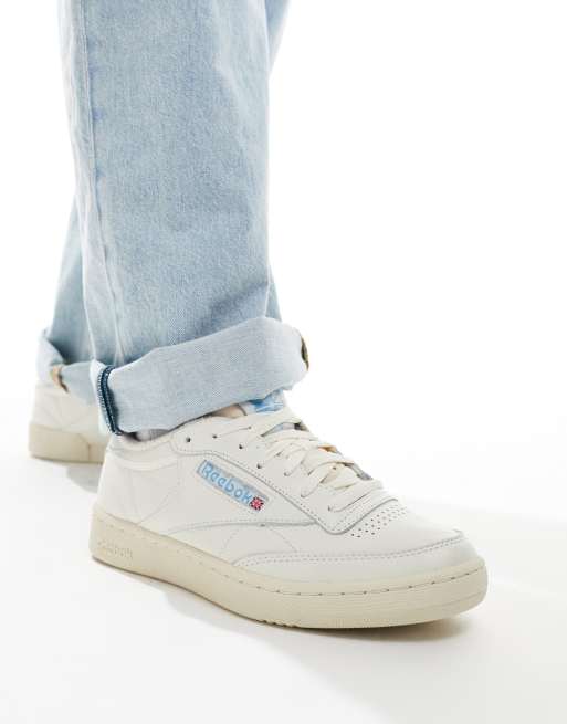 Reebok Club C 85 Vintage unisex sneakers in chalk with blue detail