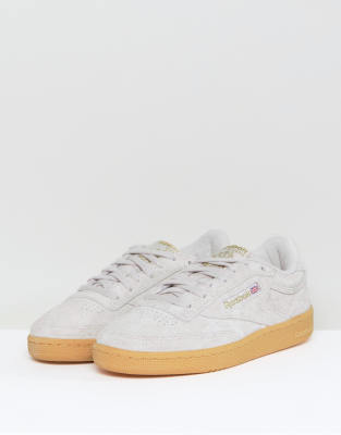 reebok club c femme gris